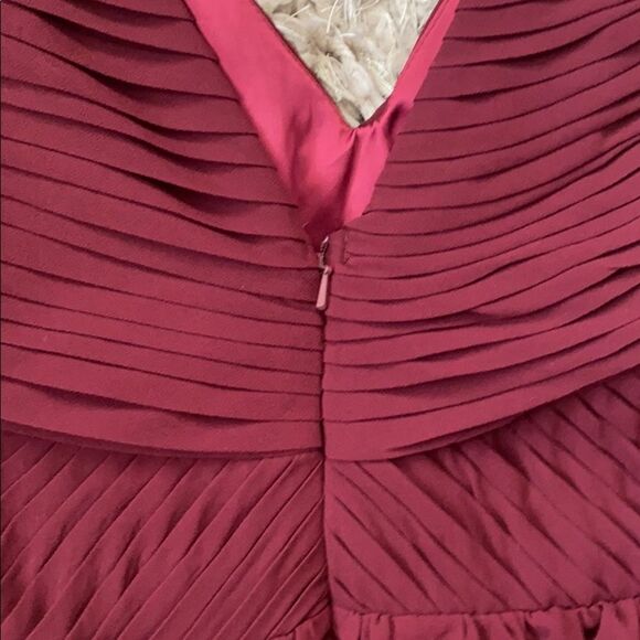 NWOT BHLDN Anthropologie Angie Burgundy Dress SzL - Picture 6 of 11